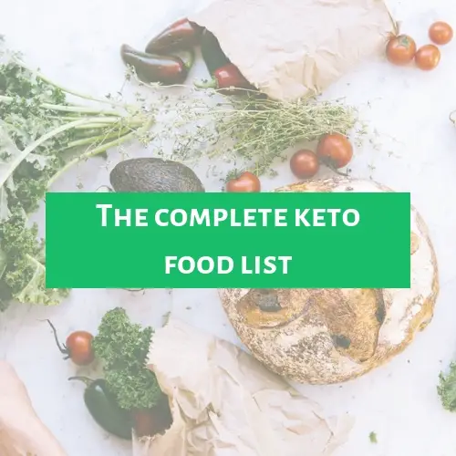 The complete keto food list