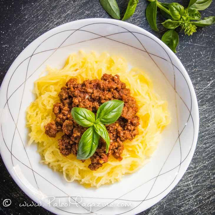 Keto Spaghetti Squash Bolognese