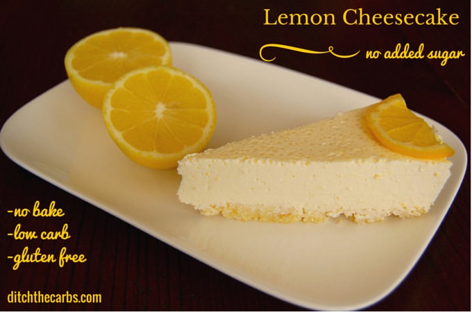 keto lemon cheesecake
