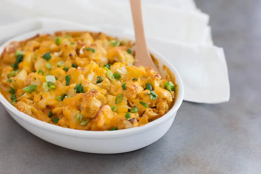 Low carb cauliflower mac and cheese