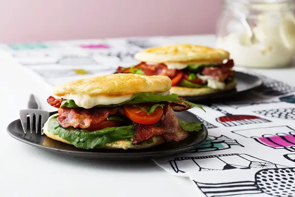 Keto BLT with cloud bread