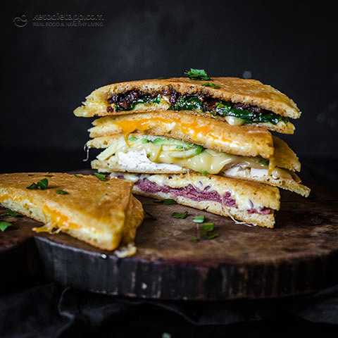 Low-Carb Quick Grilled Cheese Sandwich