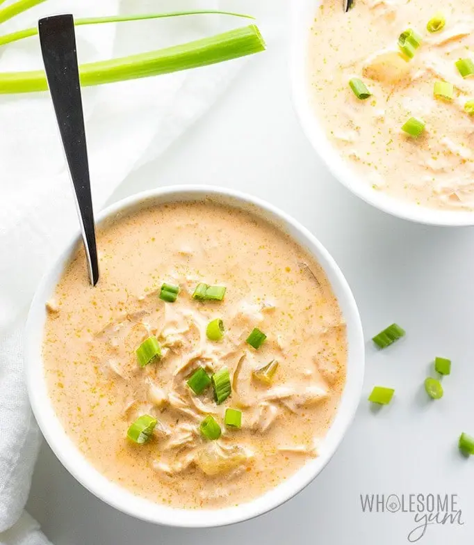 Low carb buffalo chicken soup