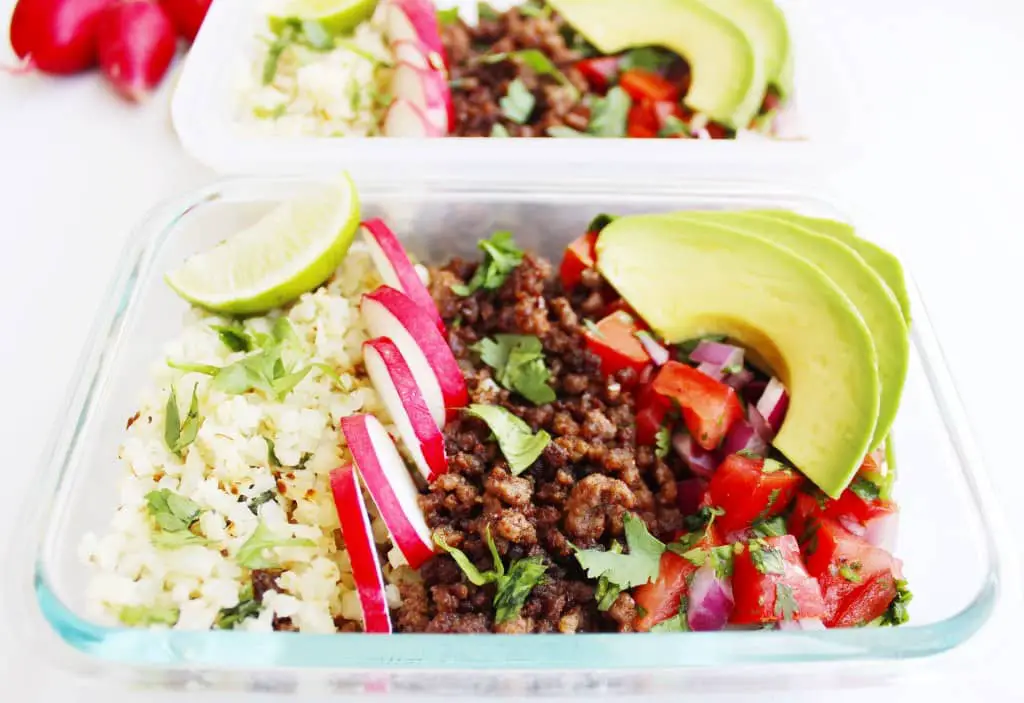 Beef Taco Meal Prep Bowls