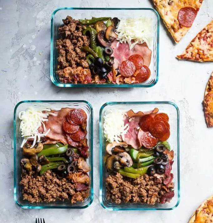 Pizza Meal Prep Bowls