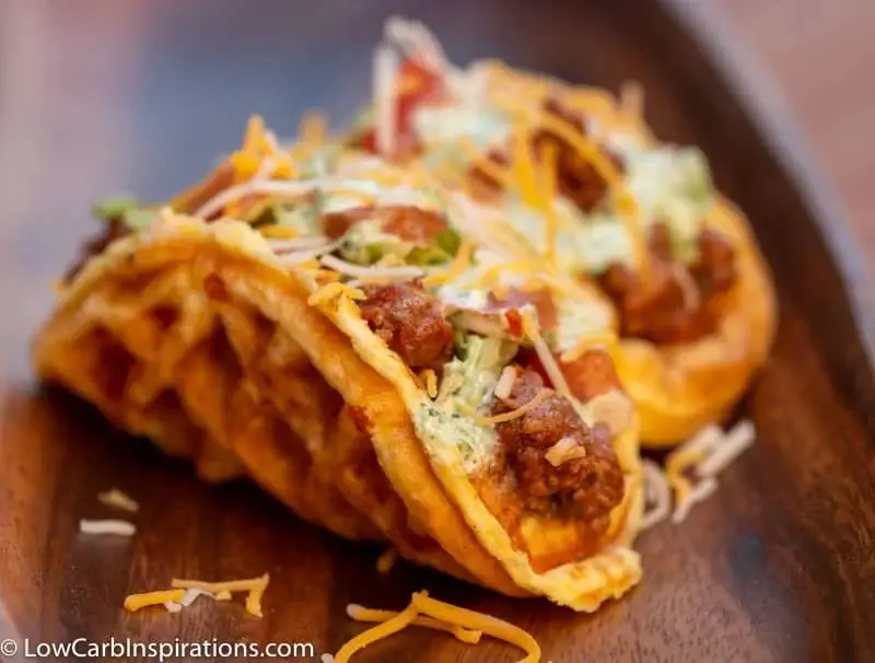 Keto Chaffle Tacos