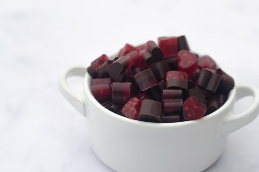Raspberry Chocolate Gummy Bears
