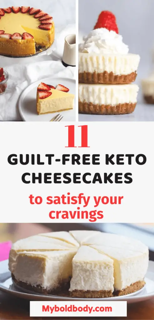 You can still enjoy the best of delicious cheesecakes and lose weight on a keto diet. Here are 11 easy and yummy low carb keto cheesecake recipes that will satisfy your sweet tooth and still help you burn fat. #ketodessert #ketocheesecake #lowcarb #ketogenic #ketorecipes #lowcarbdessert