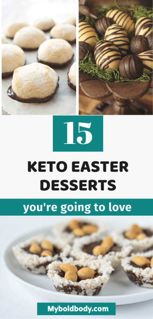 Celebrate this easter season with the best low carb easter dessert recipes to help you burn fat on the keto diet. Here are 15 easy and amazingly delicious keto easter recipes your family is going to love. From easter cakes to candy eggs and much more. #ketoeaster #easterdessert #ketodessert #easterrecipes #healthydessert