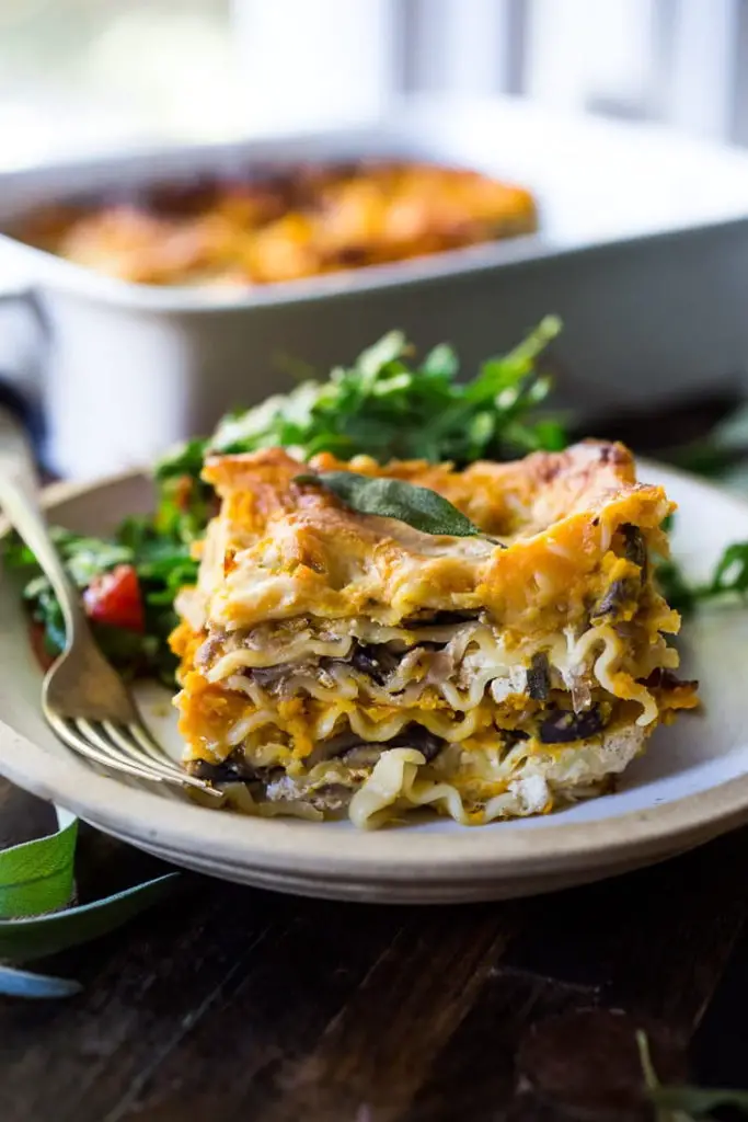Butternut Lasagna with Wild Mushrooms and Sage