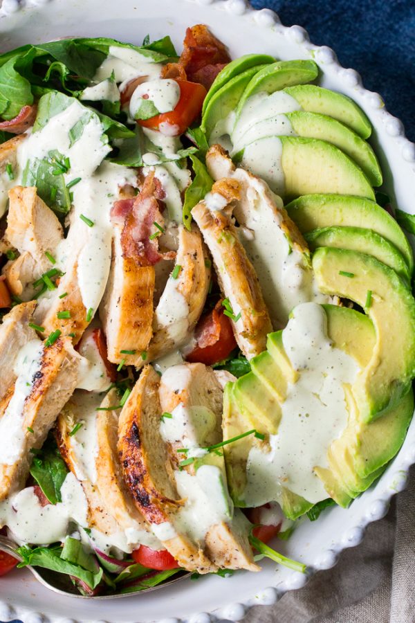 Chicken BLT Salad with Peppercorn Ranch