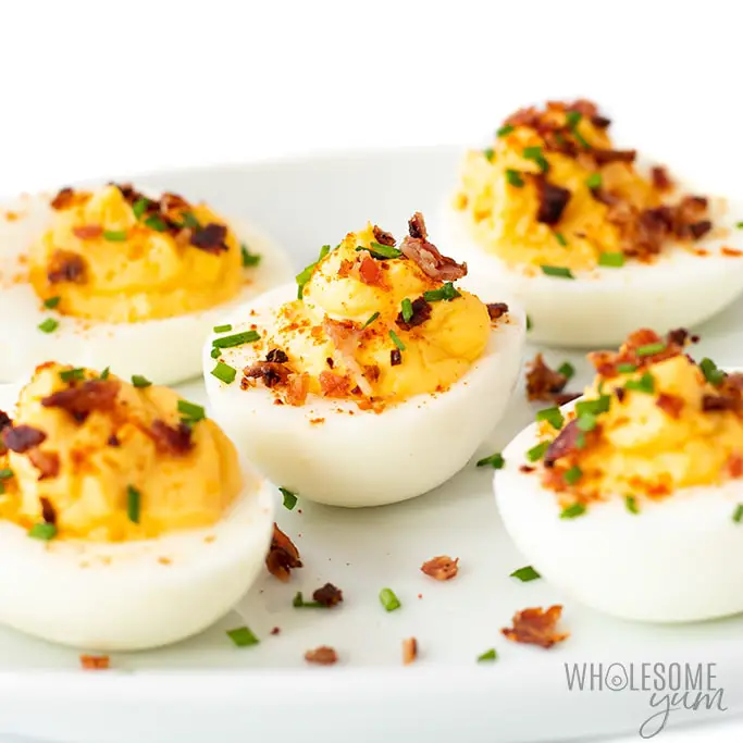 Keto Deviled Eggs With Bacon