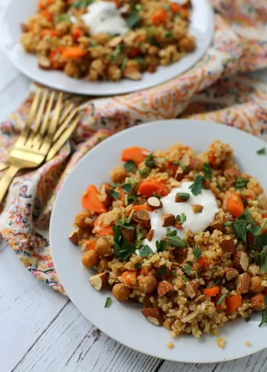 Roasted Chickpea And Freekeh Salad