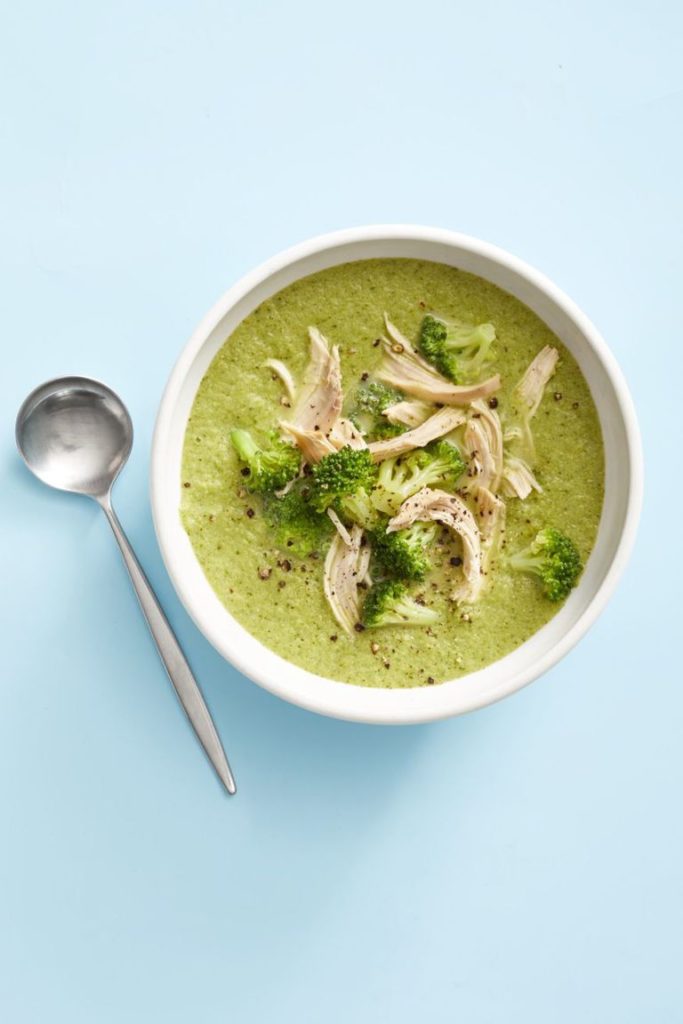 Broccoli-Parmesan Chicken Soup