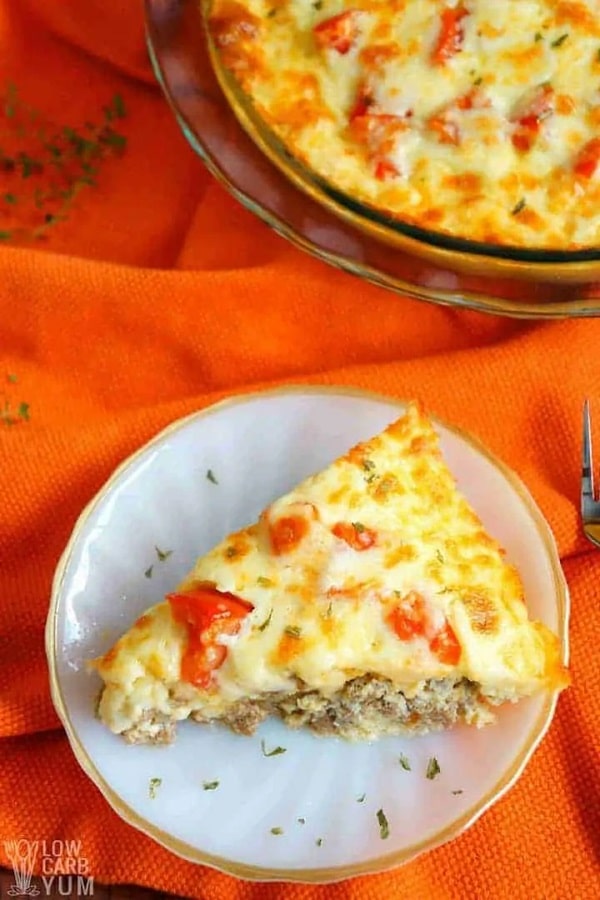 Low Carb Cheeseburger Pie