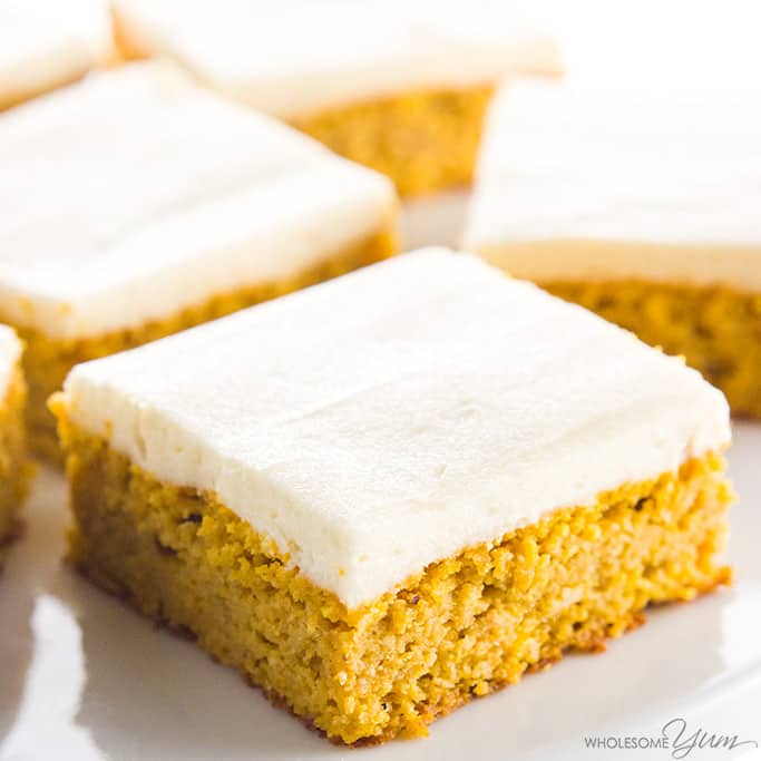 Pumpkin Bars With Cream Cheese Frosting