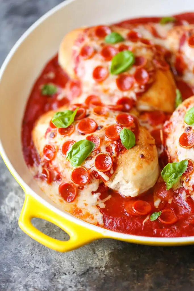 One Pan Pizza Chicken