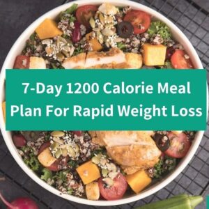 An Easy 7-Day 1200 Calorie Meal Plan For Rapid Weight Loss