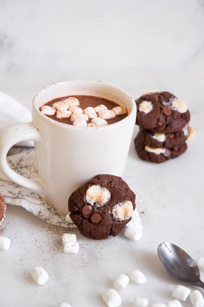 Healthy Hot Cocoa Cookies