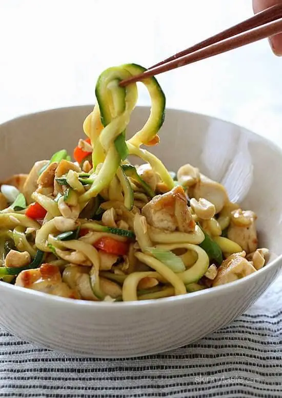 Kung Pao Chicken Zoodles For Two