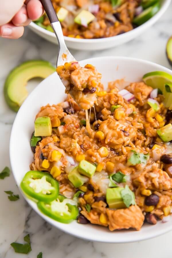 Instant Pot Burrito Bowls with Chicken