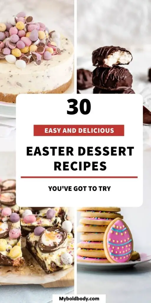 Enjoy these 30 super easy and amazing Easter dessert recipes to satisfy your sweet tooth. These incredible Easter treats and desserts are easy to make, delicious and will be a hit at your next Easter celebration #easter #easterrecipes #easterdessert #eastertreats #dessert