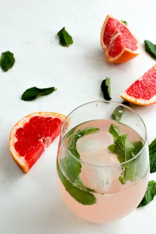 Grapefruit Mint Infused Water