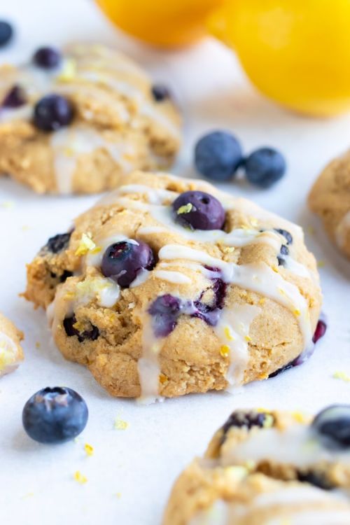 Easy Lemon Blueberry Cookies