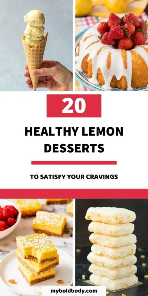 These healthy lemon dessert recipes are perfect for spring, summer or just any occasion. From healthy lemon bars to cheesecakes to tarts to cookies and more. Enjoy these 20 delicious and healthy lemon desserts to satisfy your sweet tooth. #lemondesserts #healthydessert #dessertrecipes #healthyrecipes #dessert