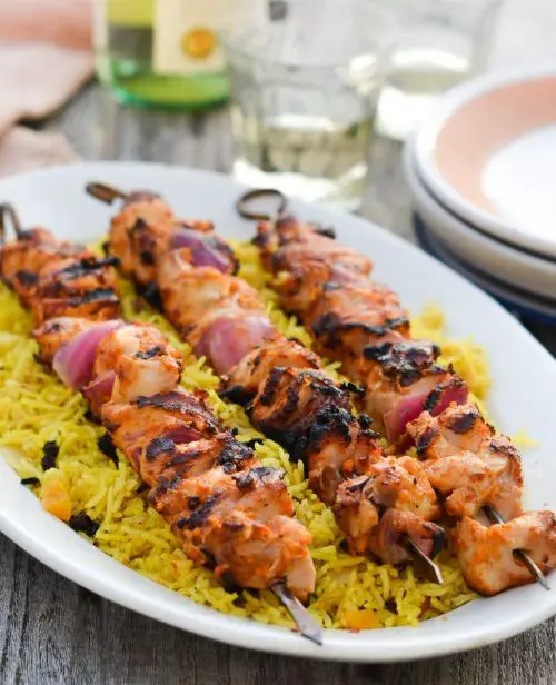 Middle Eastern-Style Grilled Chicken Kabobs