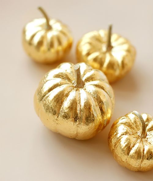 Gold-Leaf Pumpkin