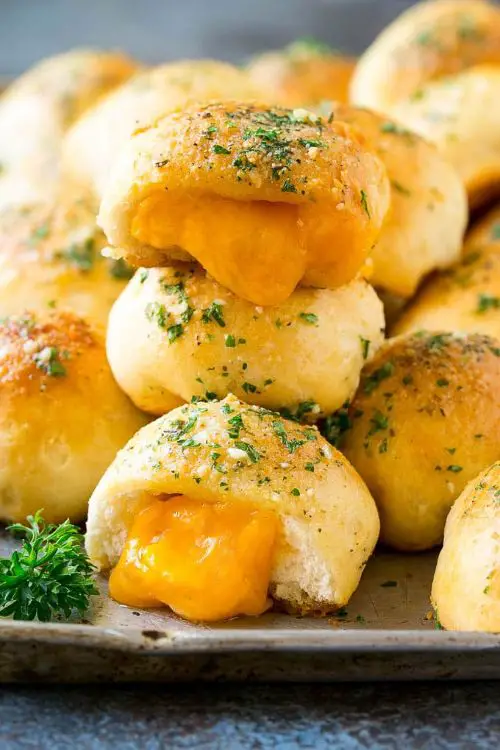 Cheese Bombs with Garlic Butter