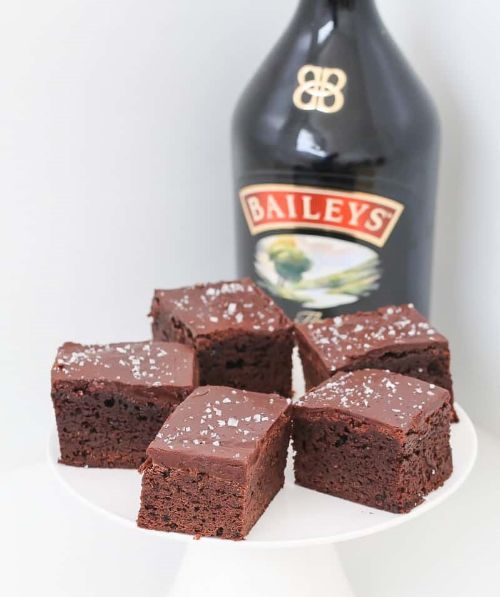 Boozy Baileys Brownies