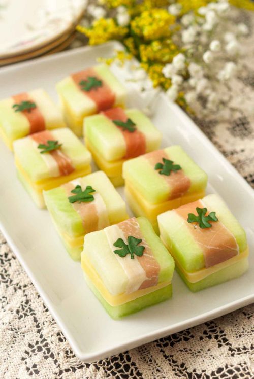 St. Patrick’s Day Melon Appetizers