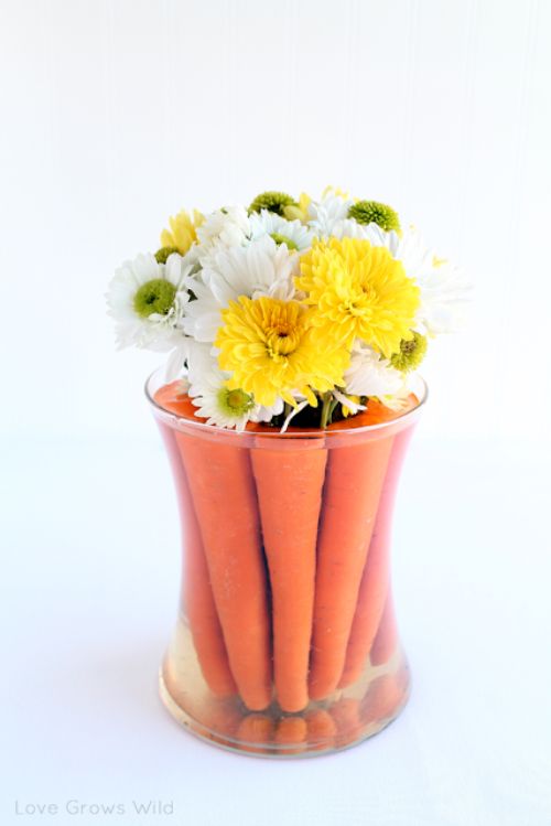 Spring-Inspired Easter Tablescape And Carrot Centerpiece