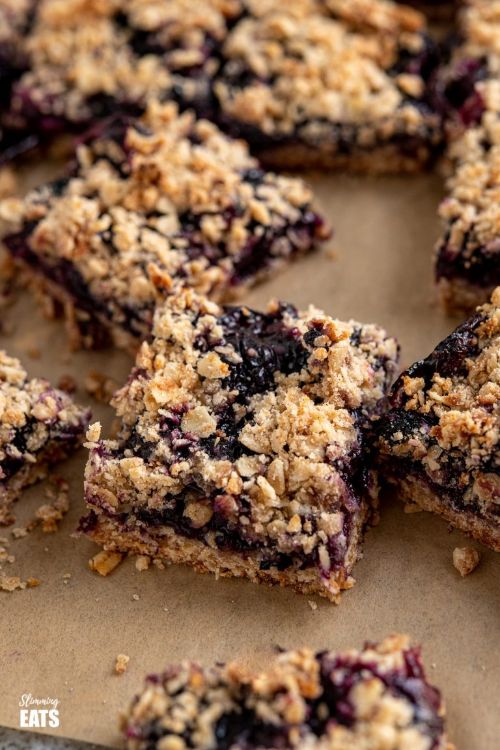 Blueberry Oat Crumble Bars