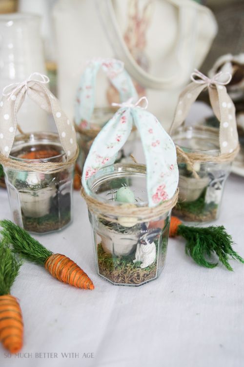 Glass Easter Jars with Bunny Ears