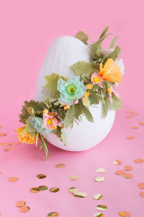 Giant Floral Easter Egg