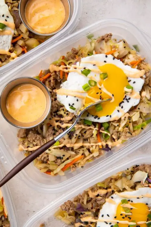 Egg Roll in a Bowl Meal Prep