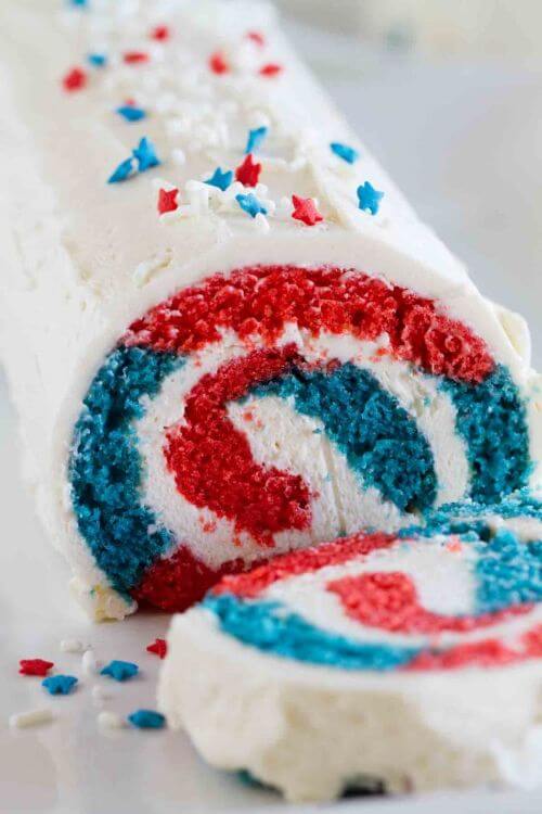 4th of July Cake Roll