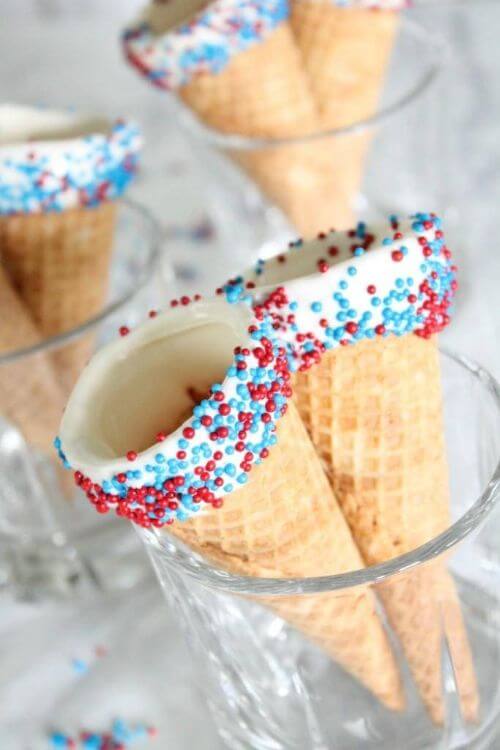4th of July Ice Cream Cones
