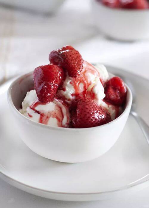 Vanilla Roasted Strawberries