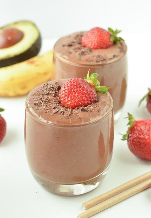 Chocolate Banana Strawberry Smoothie