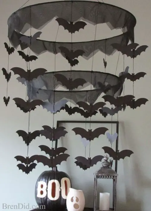 PB Kids Inspired Bat Halloween Chandelier