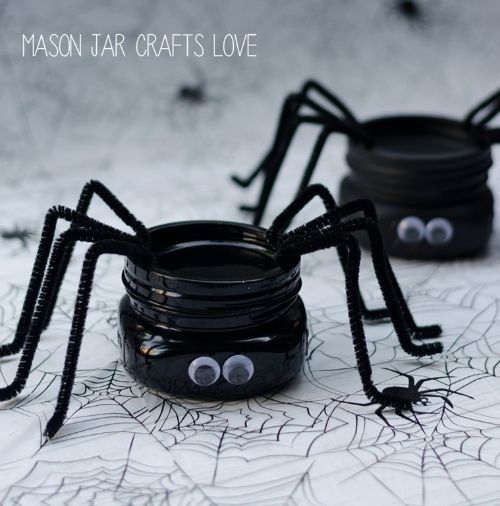 Spider Mason Jars