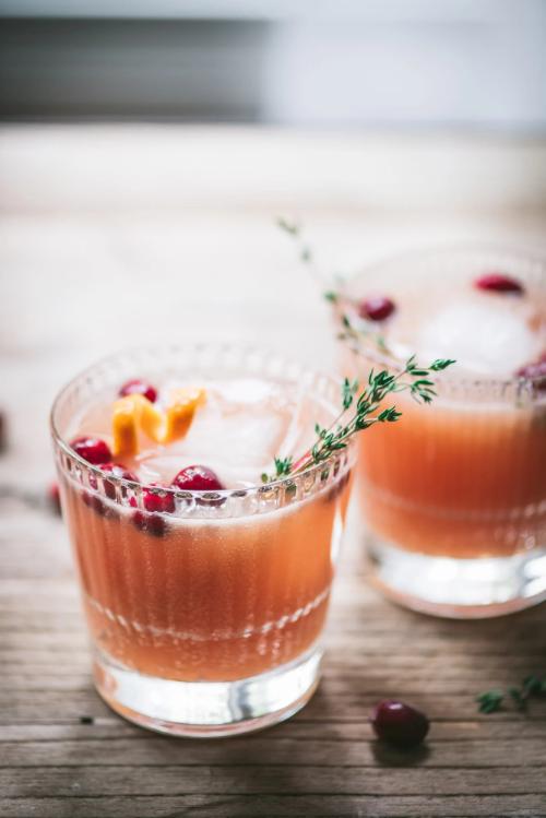 Cranberry Orange Whiskey Cocktail