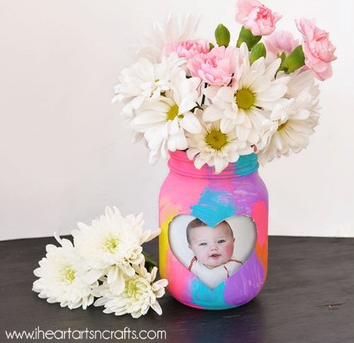 Kid-Made Picture Frame Vase