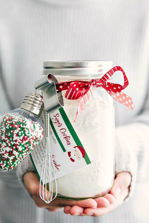 Mason Jar Santa’s Sugar Cookies