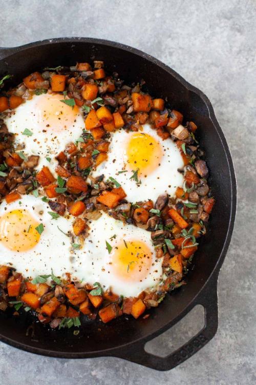Butternut Squash Hash with Eggs