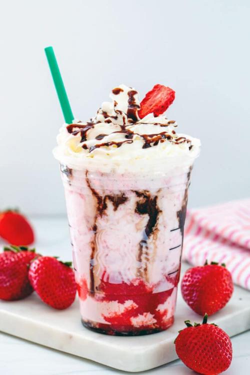 Chocolate Covered Strawberry Frappuccino